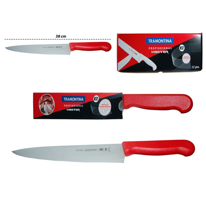 Cuchillo Cocina Rojo 10 TRAMONTINA 24620/070