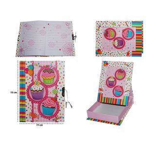 Diario Infantil con Porta Retrato, Cupcakes, F640610 700212