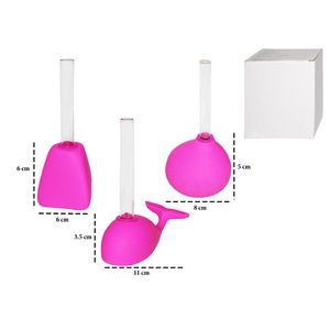 Florero ballena x3 pz.ref:t1124 rosado