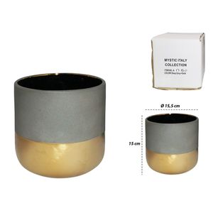 Jarron dol.ref:a1716-d (deep grey+gold)