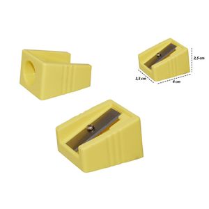 Sacapunta Para Crayón, Amarillo, 1 Servidor, 2.5x3.5x4cm, sharp