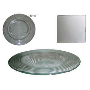 Plato deco. vidrio ref:2500-1e76-94-002 \ 564058