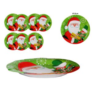 Plato desechable papa noel x8 pz.ref:30002372 7