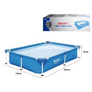 Piscina de Tubo Rectangular Bestway, 228x159x42cm, 10471