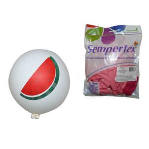 Globo fashion s r-12 blanco 005 \ 150253 \ sandia x50pz.