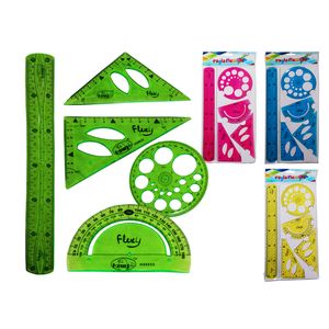 Juego Geométrico Flexible Aprendo, Surtido, 5 Piezas, es20346