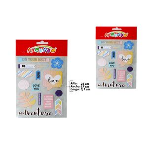 Stickers Aprendo, Surtido, 25x17x0.1cm, MUTIAN1E
