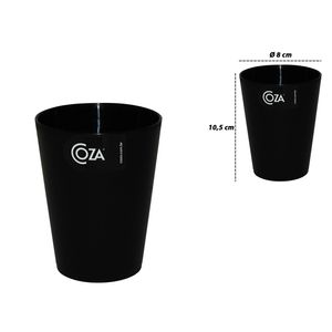 Vaso plast.negro ref:10201 \ 0008 300ml