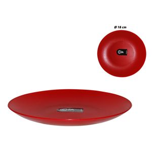Plato plast.postre rojo ref:10561 \ 0465