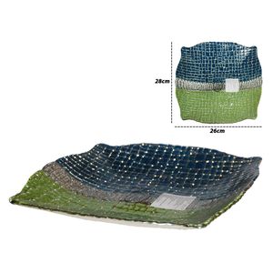 Plato vidrio deco prm ref:1d28170-2 28cm