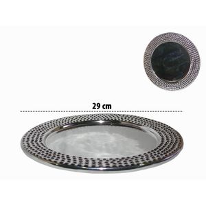 Plato dl redondo ref:aes-xix00521 (26,3x26,3x2,5) silver