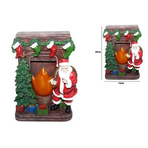 Adorno nav.papa noel e \ chimenea c \ luz aes-xix00685 8,2
