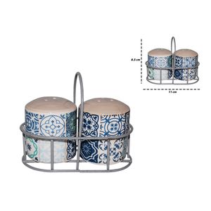 Salero y Pimentero con Base Dol Home Life, 11x8.5cm