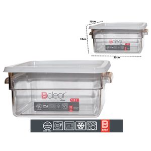 Caja plast.basa clear ref:9265 \ 9053 \ 024420 1.8l