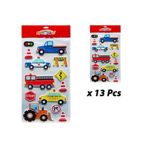 Fomix Adhesivo Aprendo, Figura Transportes, 13 Piezas, EVA50929