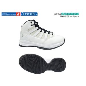 Zapato  hombre ref:l19192d white \ black (38-43)