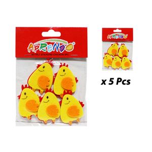 Figura de Fomix Aprendo, Pollo, Sticker, 5 Pza, 661497