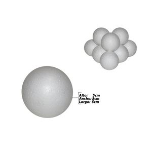 Bola Espumaflex Blanca N5, 5x5x5cm, 1493