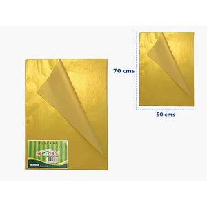 Papel Seda Aprendo, Dorado, 25 Piezas, 50x70cm, tp5070