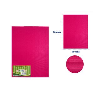 Pliego cartul corrugada fucsia co57 (50x70cm) 160gm