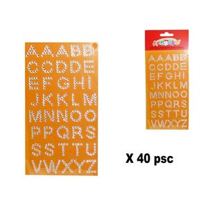 Sticker Decorativo Aprendo, Abecedario, 40 Pza, DIY90030