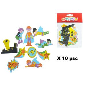 Figura de Fomix Aprendo, Superheroes, 10 Pza, 50842