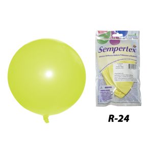 Globo pastel mate r-24 amarillo 620 \ 154619 x3 pz.