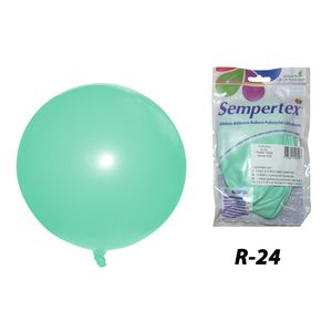 Globo pastel mate r-24 verde 630 \ 154725 x3 pz.