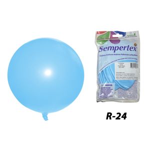 Globo pastel mate r-24 azul 640 \ 154831 x3 pz.