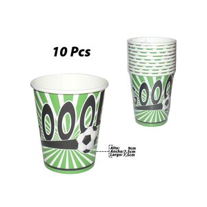 Vaso desechable futbol x10 pz.ref:ca-fut-v9 9oz.