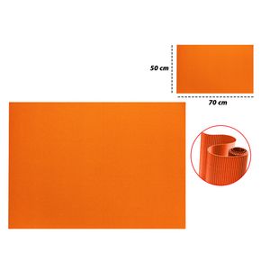 Pliego cartulina corrugada 50x70cm naranja