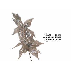 Flor nav.escar plateada ref:aes-xx0107 (65x30cm)