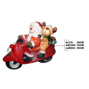 Adorno nav.muneco n reno c \ luz aesxx0148 (38x16x27cm)