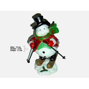 Adorno nav.muneco nieve resina aes xx1009 (13.5x10x15cm)