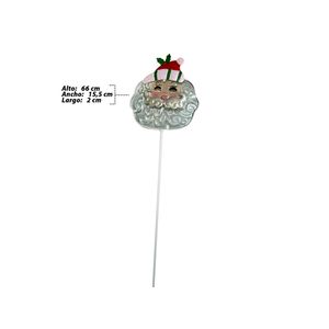 Adorno nav.cara papa noel metal aesxx1031 (65x15.5x.3cm)