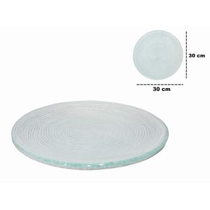 Plato vidrio spiral transp.3000-1808-94-001-17650 30cm