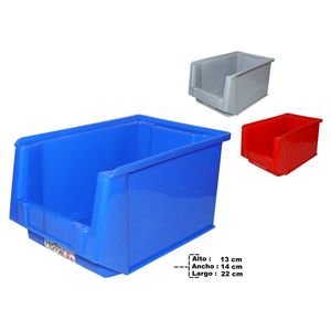 Organizador plast.ref:crates-25 (23.5x15x12.5cm)