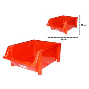 Organizador Plástico Housewares, Naranja, 32x38cm, carte-30