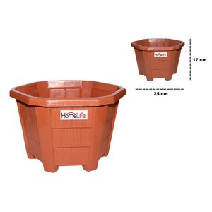 Macetero plast.hexa planter-4 ref:0275 (4.5lt)