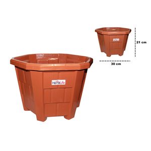 Macetero plast.hexa planter-5 ref:0276 (13.5lt)