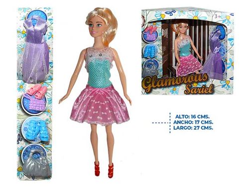 Muneca c \ accesorios ref:a868123-2w \ 9917c 11.5