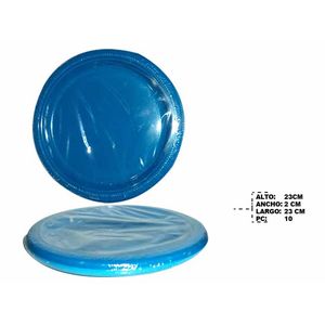 Plato plast.azul x10 pz.ref:bm-rblue-p9 9