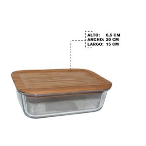 Repostero vidrio c \ tapa ref:sw8252-1040ml-bm