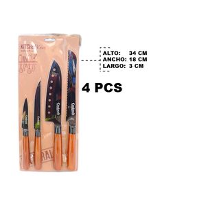 Cuchillo E \ blister 4 piezas KT116042-SET1