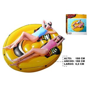 Flotador Circular Bestway, Emoji, 188cm, 43139