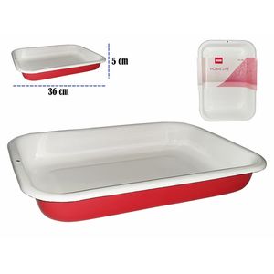 Bandeja Home Life Rectangular Rojo WJ-108