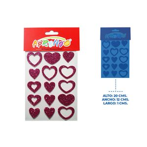 Figura de Fomix Aprendo, Corazón, Sticker, 5 Pza, EVA21062-C 616173