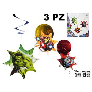 Remolino decorativo avengers x3 pz.mpg-av-r015b