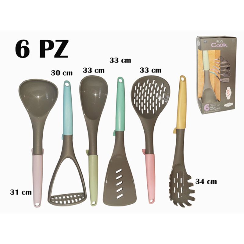 JUEGO UTENSILIOS COCINA X8 PZ