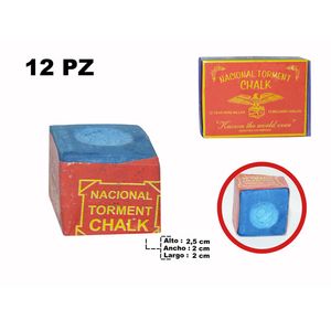 Tiza p \ billar nacional torment chalk x12 pz.